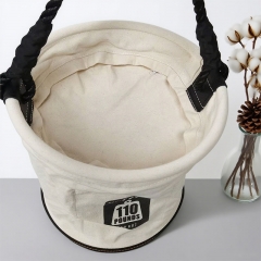 Tool canvas bucket bag