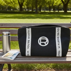 Cosmetic Storage Zipper Canvas Bag