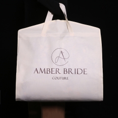 White non-woven dust-proof garment bag