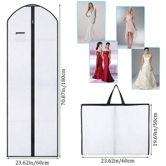 Non-Woven Suit Cover Dust-Proof Hanger with Travel Custom Printed Dress Garment Bags