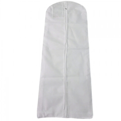 White non-woven dust-proof garment bag
