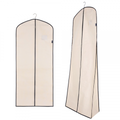 Non-Woven Suit Cover Dust-Proof Hanger with Travel Pockets Custom Printed Dress Garment Bags