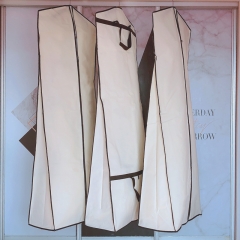 Non-Woven Suit Cover Dust-Proof Hanger with Travel Pockets Custom Printed Dress Garment Bags