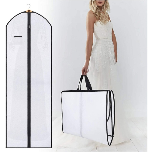 Non-Woven Suit Cover Dust-Proof Hanger with Travel Custom Printed Dress Garment Bags