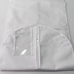 White non-woven dust-proof garment bag