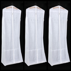 White non-woven dust-proof garment bag