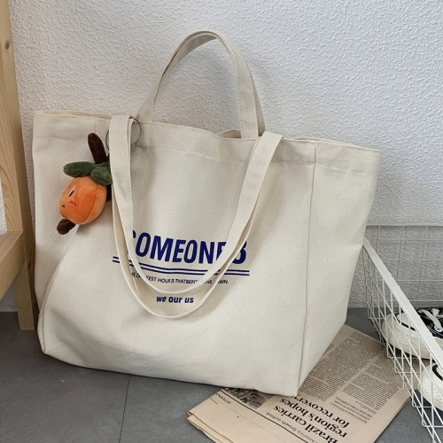 Cotton canvas shopping bag