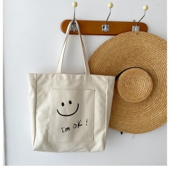 Cotton canvas shopping bag
