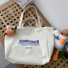 Cotton canvas shopping bag
