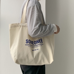 Cotton canvas shopping bag