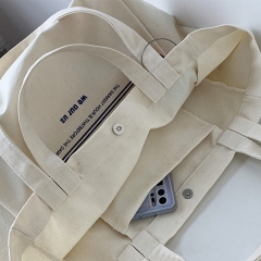 Cotton canvas shopping bag