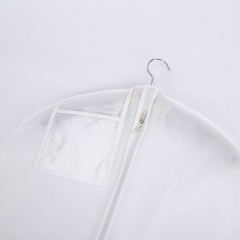 White non-woven dust-proof garment bag
