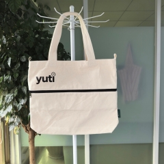 Thick cotton canvas shopping bag