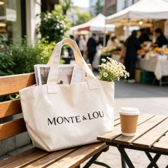 Thick cotton canvas tote bag