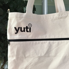 Thick cotton canvas shopping bag