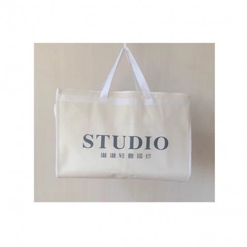 White non-woven fabric dress bag