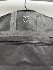 Black non-woven fabric garment bag