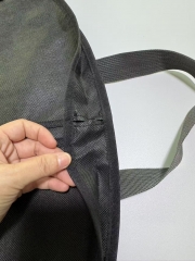 Black non-woven fabric garment bag