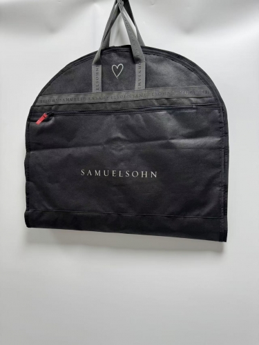 Black non-woven fabric garment bag