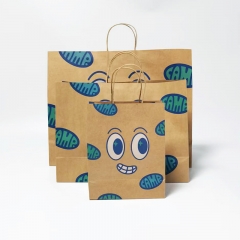 Kraft shopping bags
