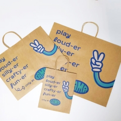 Kraft shopping bags