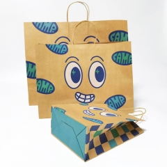 Kraft shopping bags