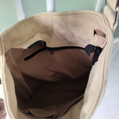 Cotton canvas shoulder bag