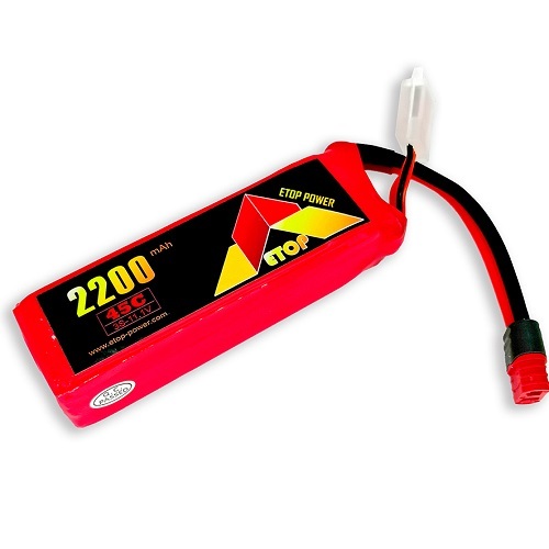 ETOP POWER 2200mAh 45C 3S 11.1V lipo battery for RC plane