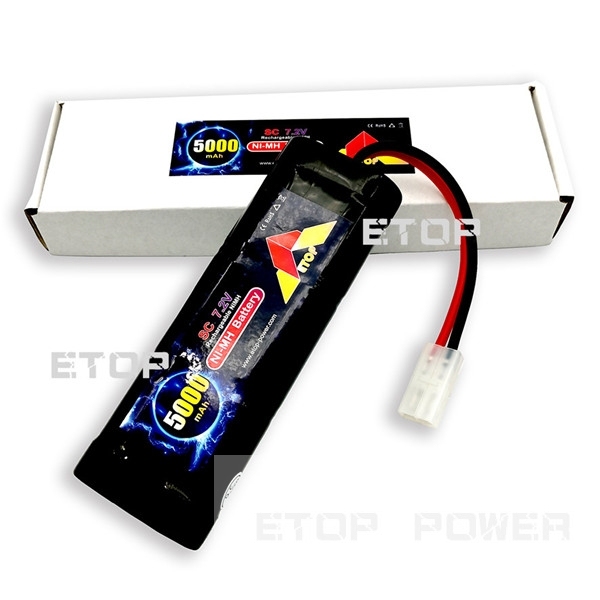 ETOP POWER 5000mAh 7.2VRCカーSCNiMHバッテリー