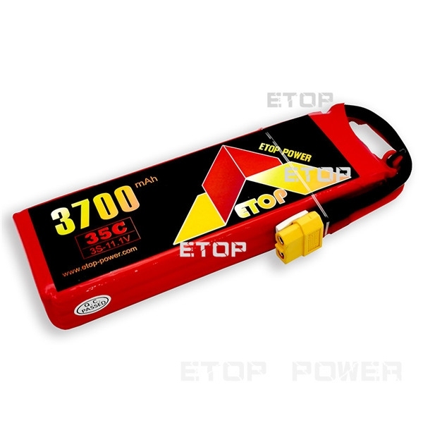ETOP POWER 3700mAh 35C 3S11.1Vリポバッテリー（RC飛行機用）
