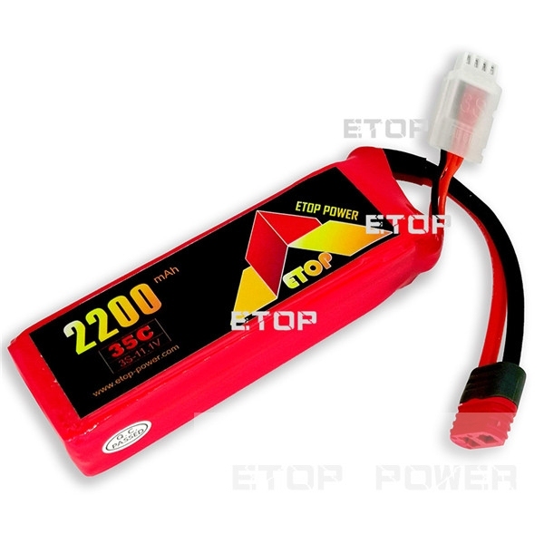 ETOP POWER 2200mAh 35C 3S 11.1V lipo battery for RC plane