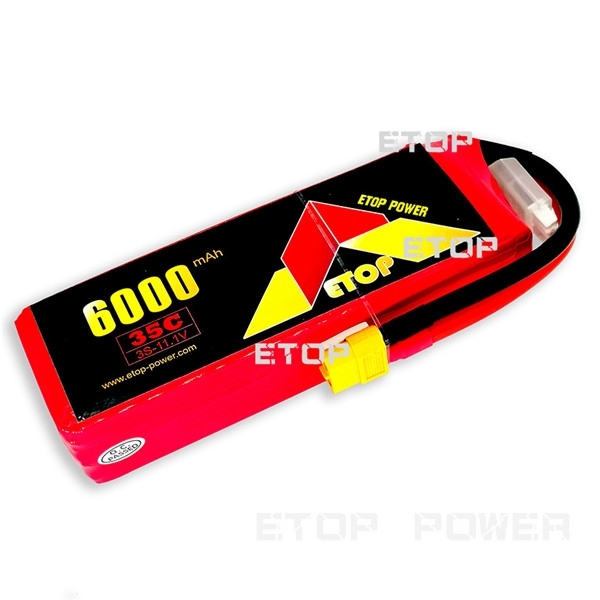 ETOP POWER 6000mAh 35C 3S 11.1V batería lipo para Drone