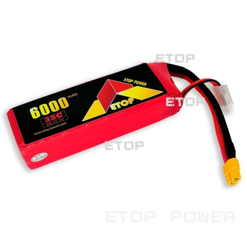 ETOP POWER 6000mAh 35C 3S 11.1V lipo battery for Drone