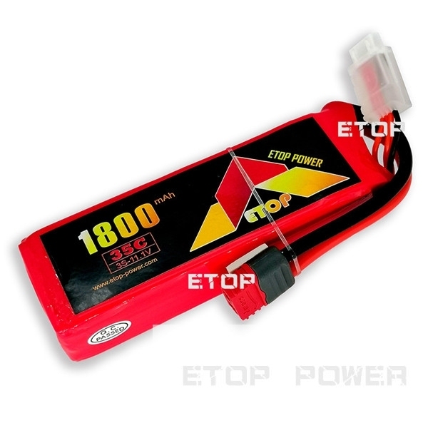 ETOP POWER 1800mAh 35C 3S11.1Vリポバッテリー（RC飛行機用）