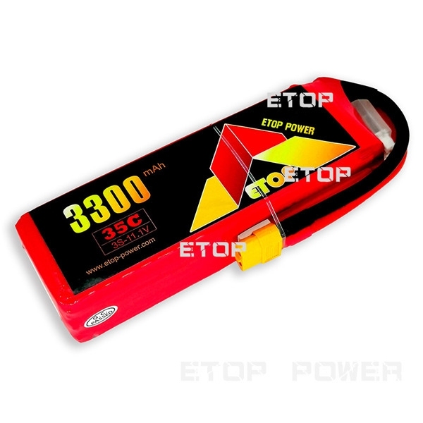 ETOP POWER 3300mAh 35C 3S 11.1V batería lipo para avión RC