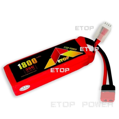 ETOP POWER 1800mAh 35C 3S 11.1V lipo battery for RC Airplane