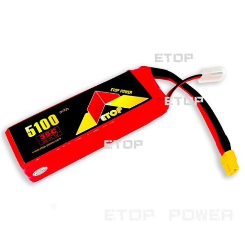 ETOP POWER 5100mAh 35C 3S 11.1V lipo battery for Drone