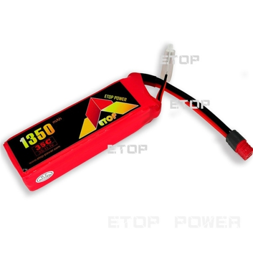 ETOP POWER 1350mAh 35C 3S 11.1V lipo battery