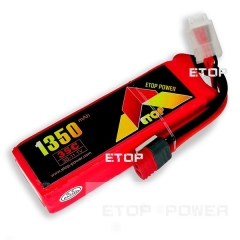 ETOP POWER 1350mAh 35C 3S 11.1V batería lipo