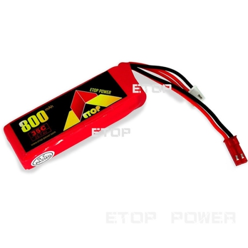 ETOP POWER 800mAh 35C 2S 7.4V lipo battery