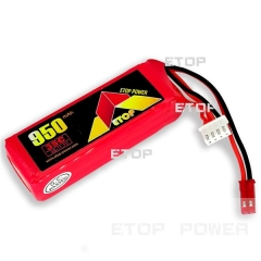 ETOP POWER 950mAh 35C 3S 11.1V lipo battery