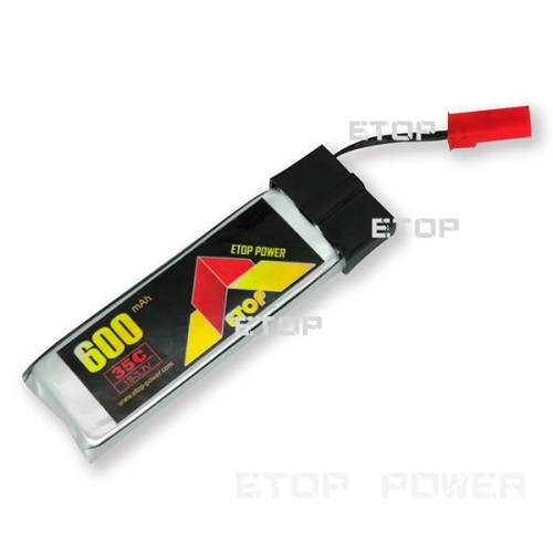 ETOP POWER 600mAh 35C 1S 3.7V lipo battery