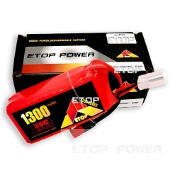 ETOP POWER 1300mAh 35C 3S11.1Vリポバッテリー