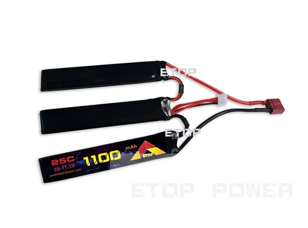 ETOP POWER 2000mAh（2スティック）25C 2S7.4VエアソフトガンLipoバッテリー