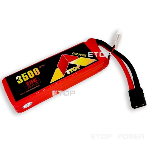 ETOP POWER 3500mAh 75C 3S 11.1V lipo battery