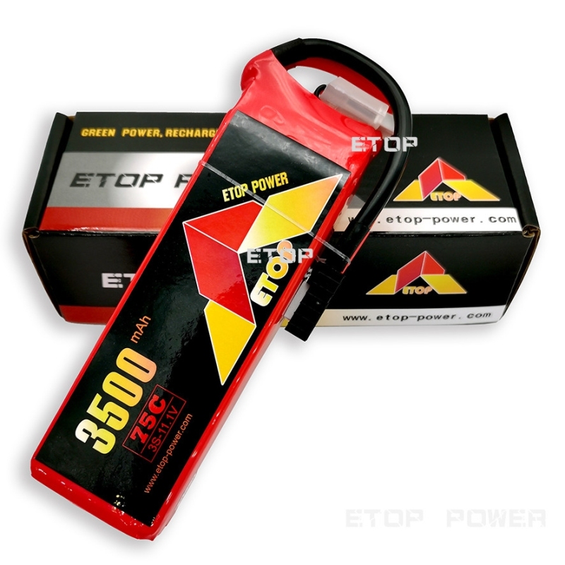 ETOP POWER 3500mAh 75C 3S 11.1V lipo battery