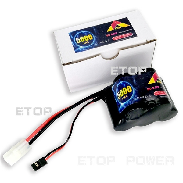 Batería ETOP POWER 5000mAh 6.0V SC NiMH