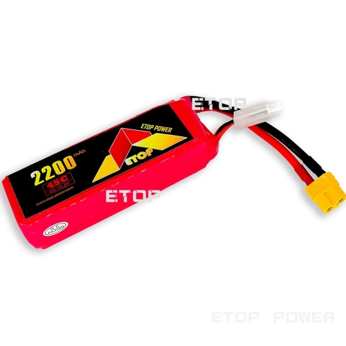 ETOP POWER 2200mAh 45C 4S 14.8V lipo battery for Drone