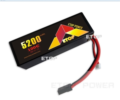 ETOP 5200mAh 100C 3S 11.1V Hard case RC car battery