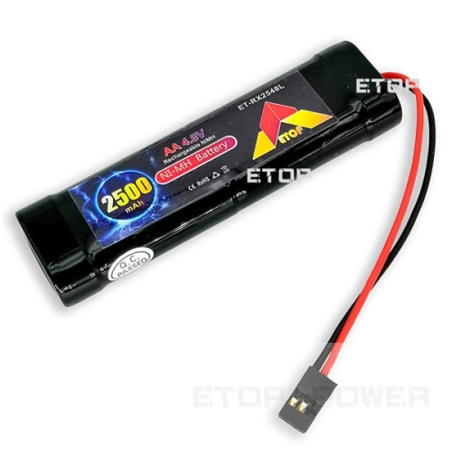 ETOP POWER 2500mAh(L) 4.8V AA NiMH battery